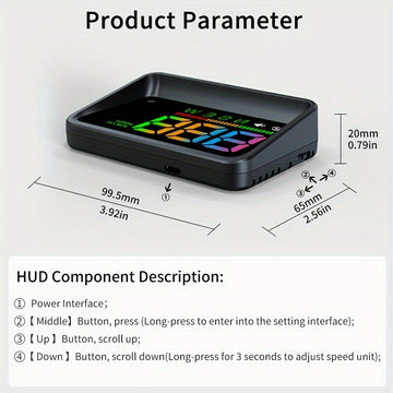 KWHUD Car HUD Head-up Display Universal para todos los modelos de automóviles, sin batería