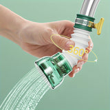 Extensor de grifo ajustable, cabezal de ducha giratorio 360°, plástico, portátil para bañar y duchar mascotas, accesorio de fregadero de cocina de fácil instalación.