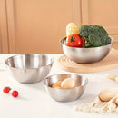 Juego de 3 piezas, tazón de mezcla de acero inoxidable, tazón para ensalada, - duradero, fácil de almacenar, adecuado para preparación y almacenamiento en la cocina, perfecto para barbacoas y cocina al aire libre