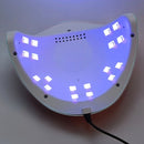 Juego de 6 Herramientas para Uñas Artísticas con Lámpara de 18 Luces LED Rosa, Función Inteligente de Inducción y Temporizador, Compatible con Diferentes Esmaltes y Pegamentos, Máquina para Manos y Pies, 54W