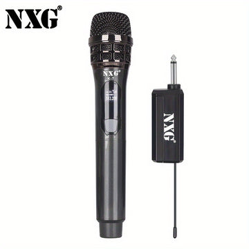 Sistema de micrófono inalámbrico profesional NXG, anti-retroalimentación, cancelación de ruido, para escenario, KTV en casa, presentaciones, conferencias, actuaciones – Tipo-C USB, doble alimentación por batería/USB, ≤36V, batería de litio recargable 186