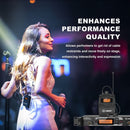 Sistema de monitoreo inalámbrico UHF AR2090-4 de LBMGM, con 4 unidades de cuerpo, 16 canales ajustables, rango de señal de 165 pies, para bandas, músicos y espectáculos de teatro.