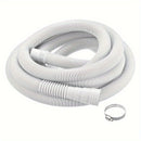 Manguera de Drenaje Flexible para Lavadora Blanca - Plástico Duradero, Accesorio Esencial para Electrodomésticos