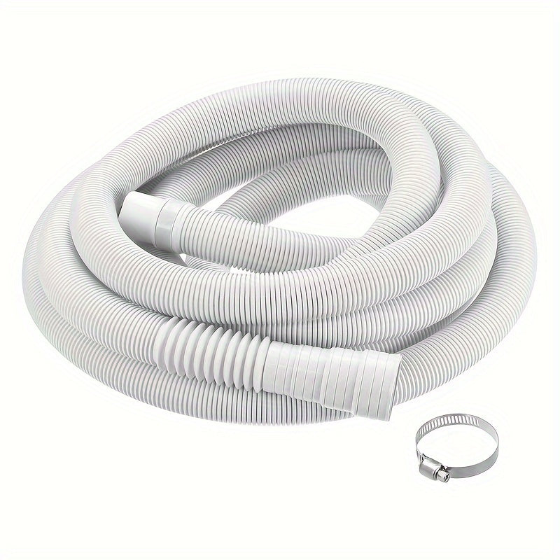 Manguera de Drenaje Flexible para Lavadora Blanca - Plástico Duradero, Accesorio Esencial para Electrodomésticos