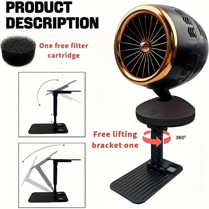 Exhausto portátil, ventilador de cocina con alimentación USB, ventilador de cocina portátil con filtros desmontables, ventilador de cocina mini para uso doméstico de barbacoa y olla exprés.