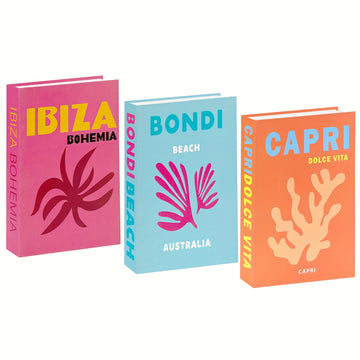 Conjunto de 3 piezas de decoración navideña para el hogar para crear una atmósfera, accesorios para fotos, decoración de mesa de bar o cafetería, caja de decoración, libro falso de color para vestir y simulación de libro