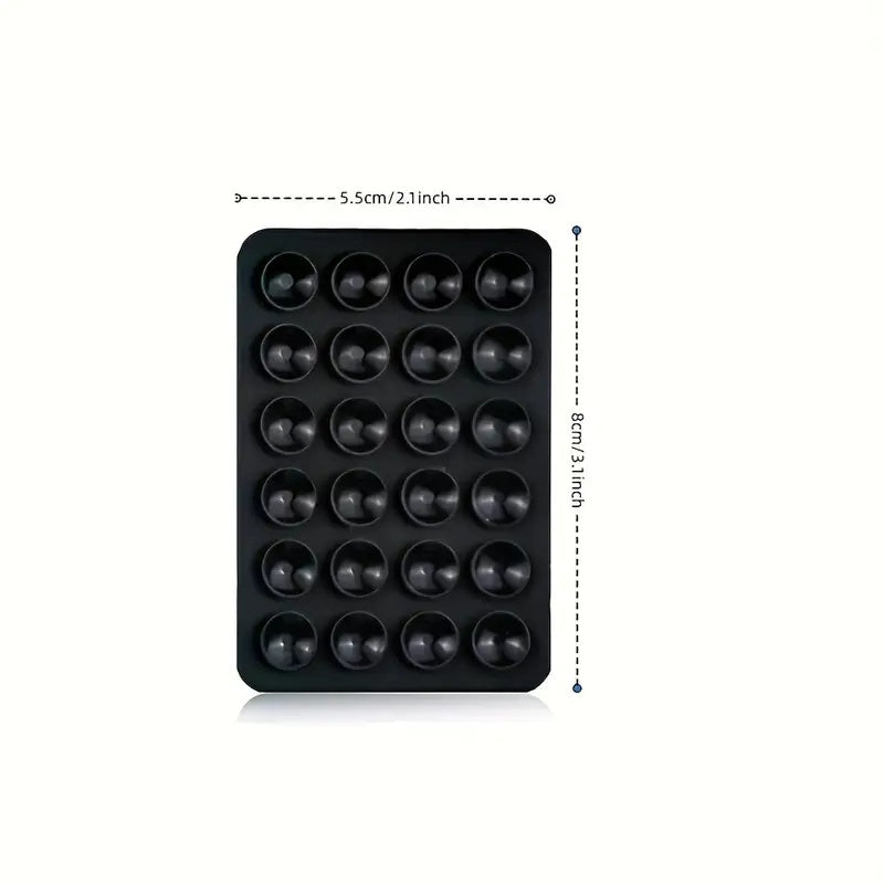 1pc Soporte para Teléfono con Ventosa de Silicona - Adhesivo Doble Cara con Mayor Succión, Parachoques Rosa Vibrante para Selfies/Vídeos Manos Libres, Compatible con Todos los Smartphones, Regalo Ideal, Agarre Divertido, Accesorio para Grabación de Vídeo