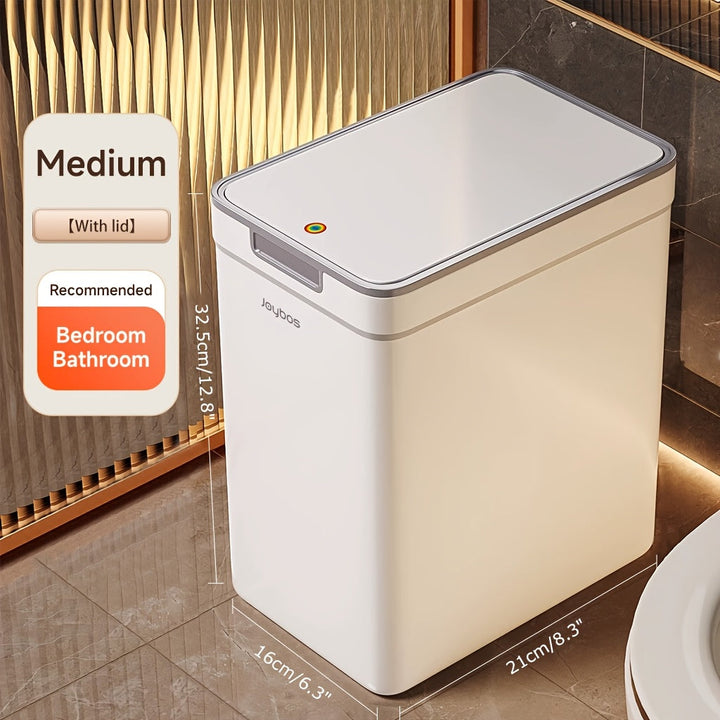 Cubo de Basura Joybos de Gran Capacidad con Tapa - Presión y Sellado, Bloqueo de Olores, Montaje en Pared o Independiente para Cocina y Baño, Esenciales para el Hogar, Suministros de Limpieza