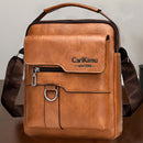 Bolsa cuadrada neutra para hombre, bolso de hombro unisex, bolso casual de negocios vertical vintage para hombre.