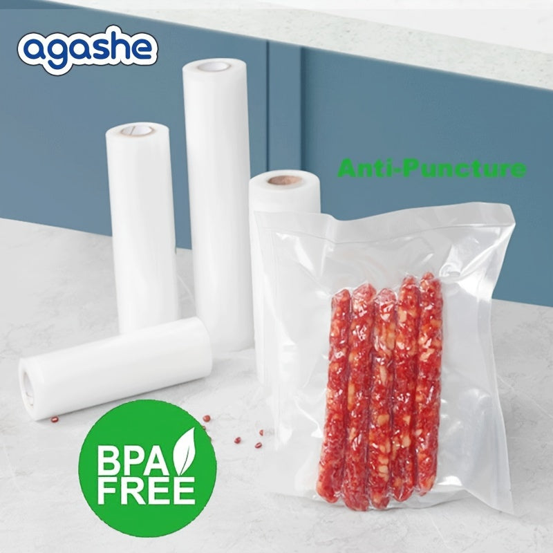1 Rollo de Bolsas Selladoras al Vacío Resistentes para Conservación de Alimentos, Bolsas de Empaque al Vacío para Ahorrador de Comida, Prevención de Perforaciones, Grado Comercial, Bolsas Vac para Almacenamiento, Preparación de Comidas y Sous Vide en la