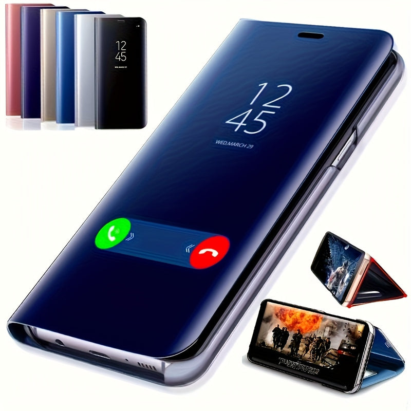 Estuche de Espejo Inteligente Compatible con for Samsung for Galaxy S25, S24, S23, S22 Plus/Ultra, Note 20, A73 5G, A56, A55, A54 5G, A36, A35, A15 - Ideal para Regalos de Cumpleaños, Halloween, Día del Padre y Día de la Madre