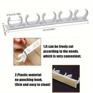 1/2/4pcs Soporte de tarro de especias de plástico sin taladro - Organizador de cocina montado en la pared con pestañas adhesivas, fáciles de ensamblar, ideal para cocinas de RV y camper, Organizador de RV | Accesorio de cocina moderno | Estante de plásti