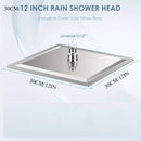 1 pieza de ducha de lluvia vintage de acero inoxidable con boquillas de silicona - Ducha de cascada completa para el cuerpo, diseño cuadrado montado en el techo para actualizar el baño moderno, no necesita electricidad, cabeza de ducha para baño, experie