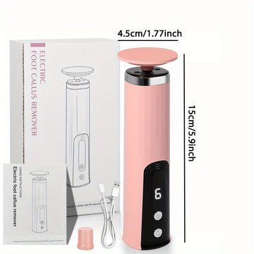 Recortador de uñas, amoladora eléctrica para pies recargable USB con 6 velocidades ajustables, rotación positiva y negativa 2 en 1, kit portátil multifuncional para cuidado diario de manos y pies, herramientas de manicura