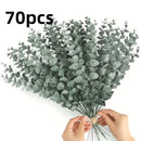 Ramas de Eucalipto Artificial Realistas Sin Mantenimiento 70/90 - Perfectas para Decoración del Hogar, Bodas, Primavera y Verano, Día de San Patricio, Artesanías de Pascua | Planta de Plástico Versátil para Mesa