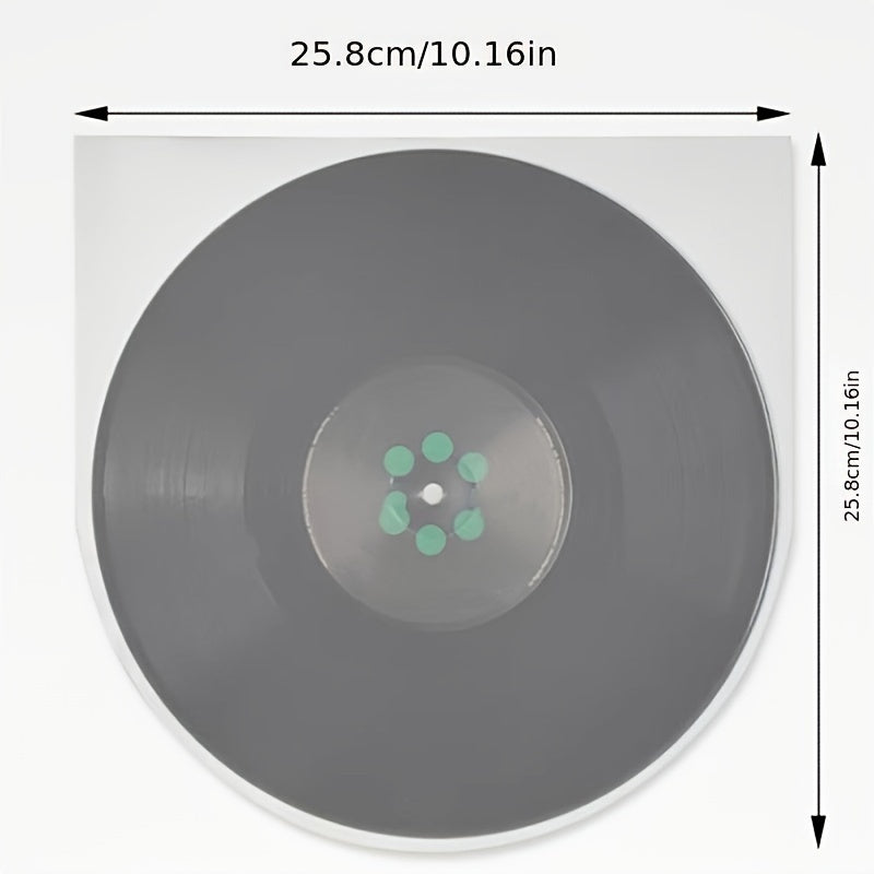 [50/100pcs Fundas Protectoras de Vinilo] 50/100pcs Material PP en forma de U Fundas de Vinilo, Cubiertas de Vinilo LP Claras, Cubiertas de Disco Interiores Resistentes a los Rasguños para Discos de 17,78cm, 25,4cm, 30,48cm, para Colecciones de 45 RPM