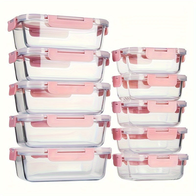 10.82 oz Recipiente de Almuerzo de Vidrio Grueso, Apto para Microondas, Contenedor Rectangular Ideal para Estudiantes y Trabajadores de Oficina, Perfecto para Uso en Casa y Conservación de Alimentos, Regreso a Clases