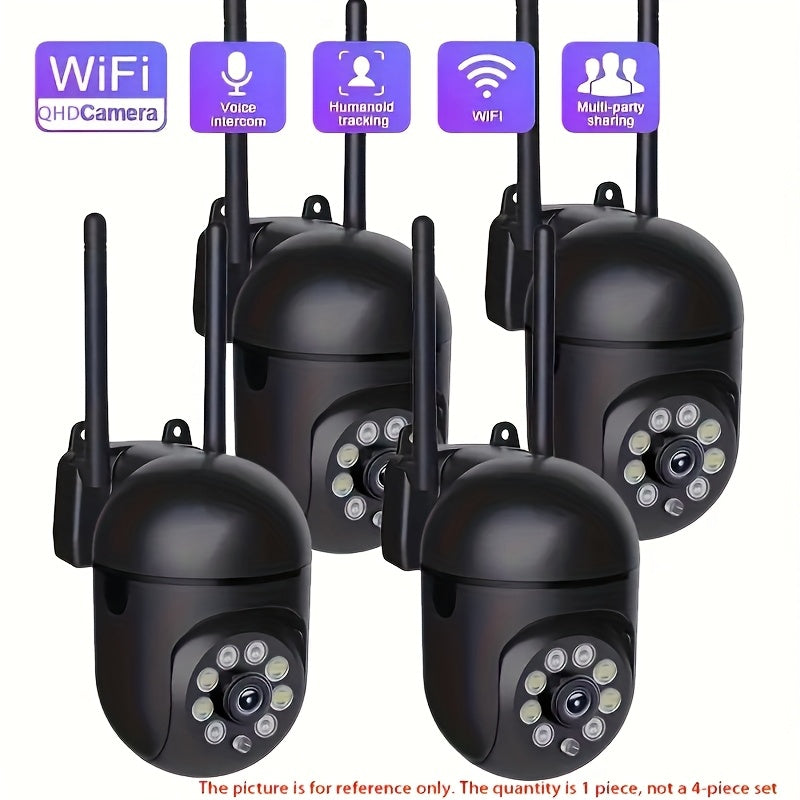 Cámara de seguridad HD 1080P, cámara WiFi inteligente para seguridad del hogar, 2.4GHz Wi-Fi, seguimiento automático, día y noche, cámara inalámbrica IP para monitoreo de video con detección de personas/mascotas, protección de seguridad WiFi 1080P 2.4G,