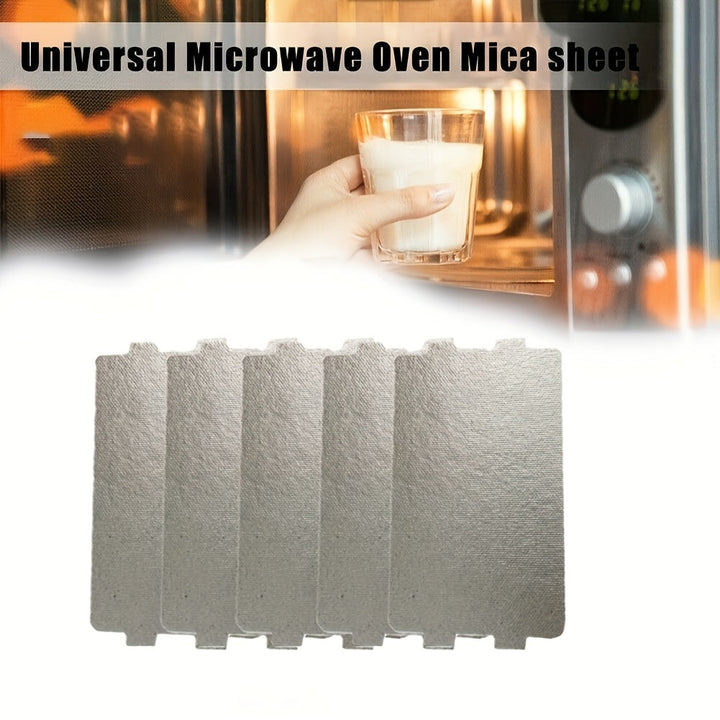 1 hoja de mica universal para horno microondas - Placa de cubierta de guía de onda, 11,6 x 6,5 cm, resistente al calor, antiadherente, ideal para electrodomésticos de cocina, seguridad del microondas | Accesorio de cocina elegante | Textura suave