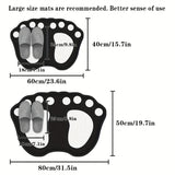 Alfombra antideslizante para baño, forma irregular gruesa, felpa suave, solo lavado a mano, diseño de dibujos animados, pelo bajo, poliéster, respaldo de PVC, decoración para baño del hogar