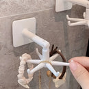 1/2 piezas de soporte para utensilios de cocina, gancho plegable giratorio de 360 grados, gancho abatible autoadhesivo debajo del gabinete, ganchos multifuncionales sin perforaciones para colgar, accesorios de baño y cocina