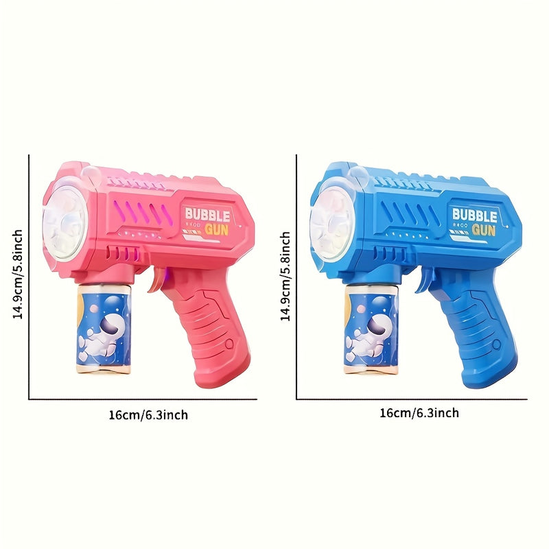 Pistola de burbujas LED - Máquina de burbujas eléctrica, ideal para fiestas al aire libre, bodas, jardines, playas y diversión en la piscina - Máquina de burbujas luminosa totalmente automática LVD, perfecta para festivales y regalos de cumpleaños. Pilas