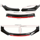 Kit de 4 piezas de separador y difusor universal para parachoques delantero de auto, protector de autopartes