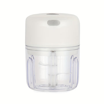 1 pza. 250ml Mini Picadora de Ajo Recargable, Duradera, Robusta, ¡Adecuada para triturar ajo, chile, cebolla, carne molida, nueces y más!