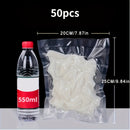 50 Bolsas Adhesivas Transparentes para Vacío, Bolsas de Embalaje para Selladores de Vacío, Bolsas de Almacenamiento para Selladores de Vacío, Herramientas de Cocina para Conservación de Alimentos Frescos, Accesorios para Suministros de Cocina, Tamaños Gr