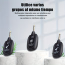 Sistema inalámbrico para guitarra/bajo: transmisor y receptor para guitarra eléctrica, pastillas acústicas e instrumentos de viento, y pastillas para bajo eléctrico | Transmisión de audio Hi-Fi para múltiples dispositivos