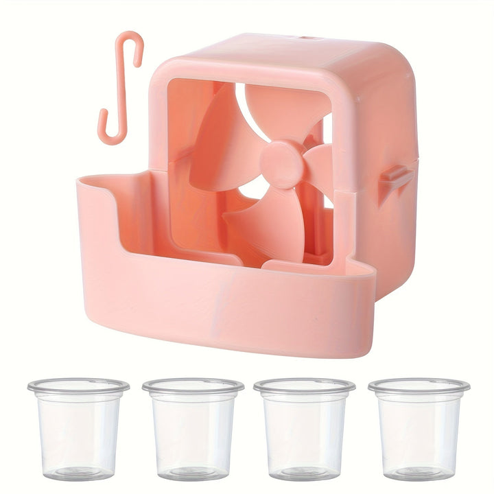 Ventilador portátil de clip, 1 unidad - Sin necesidad de taladro, diseño duradero de plástico con tecnología de aire frío para enfriamiento instantáneo, solución compacta y manos libres para el hogar, oficina o uso al aire libre, esencial para el verano,