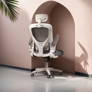 14 Posiciones Ajustables, Inclinación Manual, Silla de Oficina con Espuma Viscoelástica y Soporte Lumbar Ergonómico para 8 Habitaciones - Malla Transpirable Cómoda, Ideal para Todas las Estaciones (12 Meses)