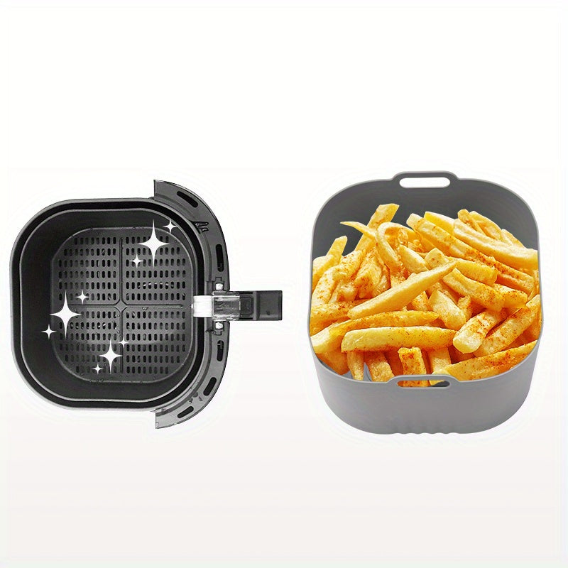 Revestimientos cuadrados para freidor de aire - Molde de silicona antiadherente para hornear para Philips HD9252 HD9200 HD9255, perfecto para pollo, papas fritas y verduras, apto para alimentos y fácil de limpiar, accesorios para freidor de aire