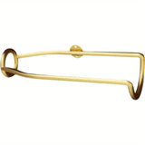 4 piezas de soporte de vino de pared dorado, soporte de botella de hierro resistente a la herrumbre, estante de almacenamiento flotante para decoración del hogar - Organizador elegante de botella individual, decoración de vino