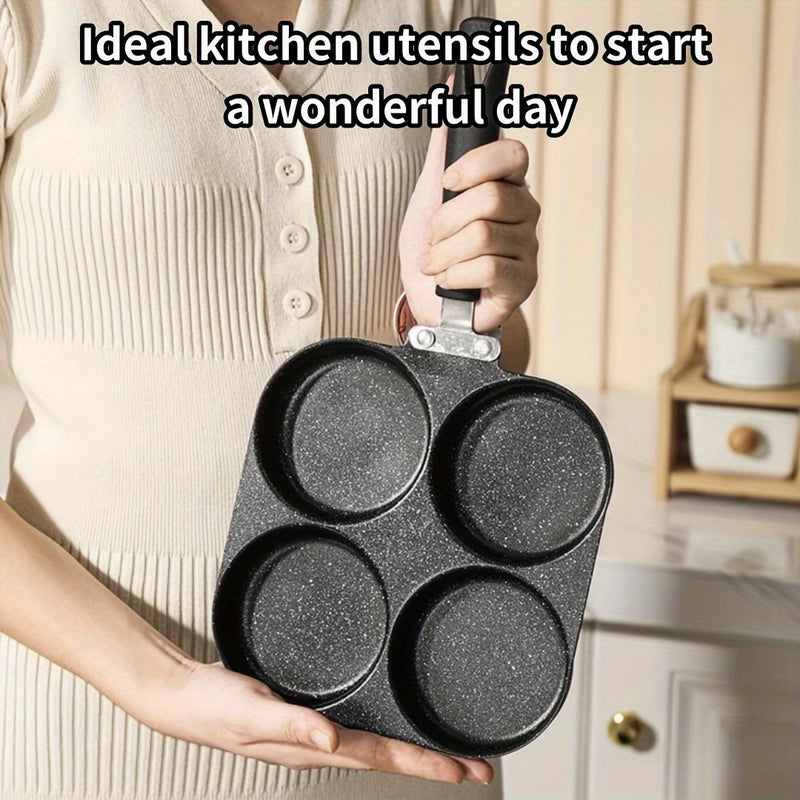 1 Sartén Antiadherente de Hierro Fundido para Tortillas y Hamburguesas, Apta para Estufas de Gas y Eléctricas, Diseño Multibrinco, Herramienta de Cocina Ideal para Desayunos, Olla de Cocinar con Estilo Moderno Elegante