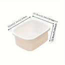 Baño de pies para spa de pies y lavabo de piernas para uso doméstico, aislamiento térmico, masaje, baño de pies, plástico, crema espesa, blanco