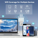 Repetidor de señal Wi-Fi momotor, potenciador de red doméstica, compatible con sistema WIFI6, plug and play, soporta 2.4GHz, sistema de 6 antenas, cobertura estable en toda la casa, fácil expansión WiFi, ideal para oficinas y bibliotecas