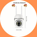 Cámara de vigilancia WIFI 1080P con rotación de 355 grados, visión nocturna remota, uso en interiores/exteriores - Control de aplicación móvil, inalámbrica, tarjeta TF/almacenamiento en la nube (tarifa adicional), cámara de seguridad inteligente para el