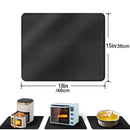 Amduine, alfombrilla antideslizante y resistente al calor y al fuego para freidor de aire, freidor profundo, horno y encimera. Protección duradera para la cocina con diseño de llama azul y roja, alfombrilla resistente al calor.