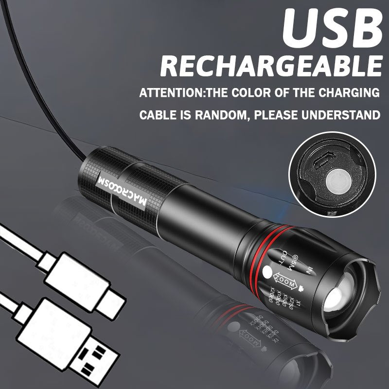 1pc Lámpara de Luz Negra Recargable por USB,Linterna Multifuncional Zoomable Portátil, Luz UV para Cucarachas, Rocas, Resina, Hotel, Detección Brillante