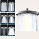 1pc Cabezal de Ducha de Alta Presión Ajustable, Rociador Superior de 6 Velocidades, Cabezal de Ducha de Mano Individual Presurizado, Rociador de Lluvia, Accesorios de Baño, Juego de Cabezal de Ducha y Manguera