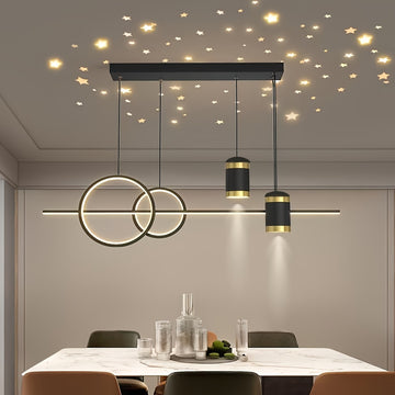 Linterna LED de Estilo Moderno para Comedor, Cocina, Sala, Dormitorio, Lámpara de Techo para Mesa de Comedor, Adecuada para Centros Comerciales, Salas, Oficinas, Cafeterías, Pasillos, Baños y Escaleras
