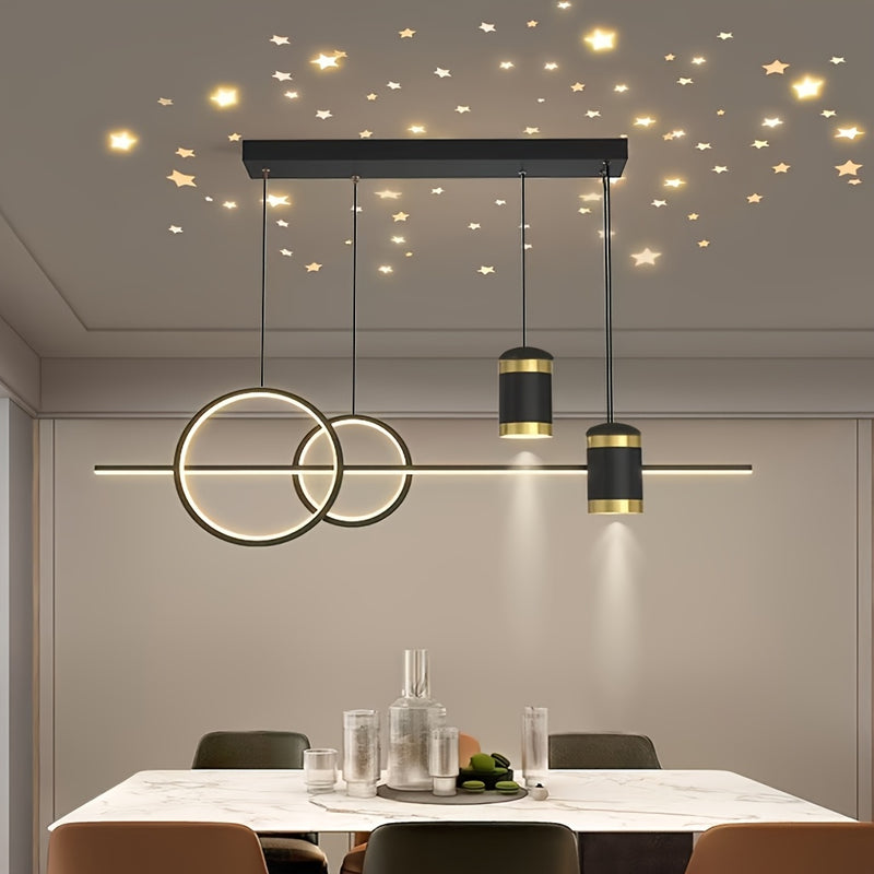 Linterna LED de Estilo Moderno para Comedor, Cocina, Sala, Dormitorio, Lámpara de Techo para Mesa de Comedor, Adecuada para Centros Comerciales, Salas, Oficinas, Cafeterías, Pasillos, Baños y Escaleras
