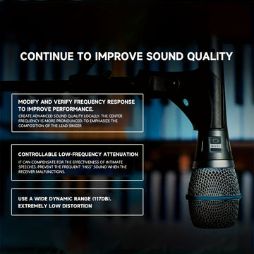 Micrófono Dinámico Profesional para Escenario y Canto en Vivo con Cable Universal