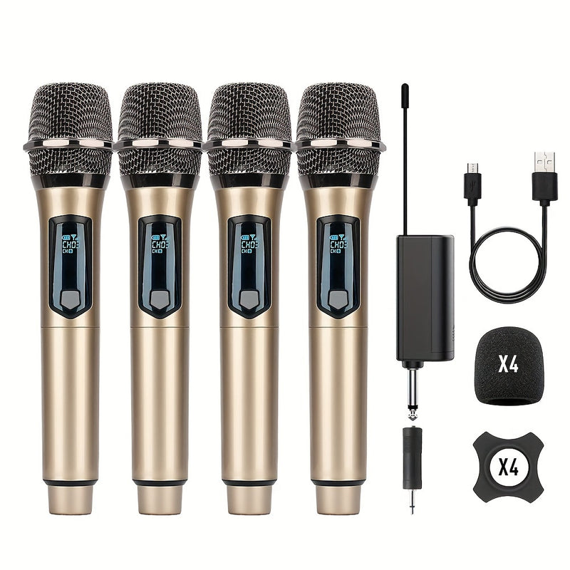 Micrófono inalámbrico para casa y exterior de KTV portátil para actuaciones de canto, sistema de micrófonos de mano, LMGBM