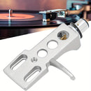 Soporte de Cabezal de Tocadiscos y Cartucho de Fonógrafo de Aleación de Aluminio Premium con 4 Cables de Conexión – Opciones Doradas, Blancas, Rojas, Negras para DJs y Aficionados al Vinilo