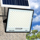Lámpara LED solar, 1 unidad - Ultrabrillante, luz para interior/exterior con control remoto, pantalla de plástico y vidrio resistente, ideal para iluminación de hogar, patio o jardín, luces solares para exteriores, diseño moderno, acabado pulido