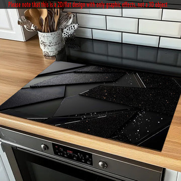 1pc Alfombrilla Protectora de Estufa con Patrón Geométrico Abstracto - 71.88x52.07 cm Antideslizante y Resistente al Calor (Hasta 356°F), Cubierta Multifuncional para Cocinas Eléctricas, Hornos Planos, Lavadoras, Secadoras y Almohadillas - Accesorio Dura