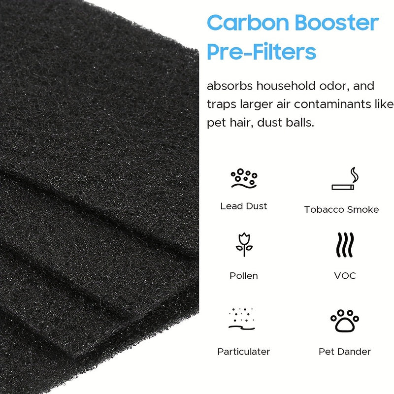 Filtro Pre-Activado de Carbón Compatible con Coway Airmega Mighty AP-1512HH - Eliminador de Olores, Compatible con Modelos de 200m y Más, Pieza #3304899
