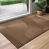 Alfombra de Puerta 1pc, Alfombra Redonda para la Entrada, Tapetes Antideslizantes y Absorbentes Lavables para la Puerta Principal Interior, Decoración de Primavera y Navidad